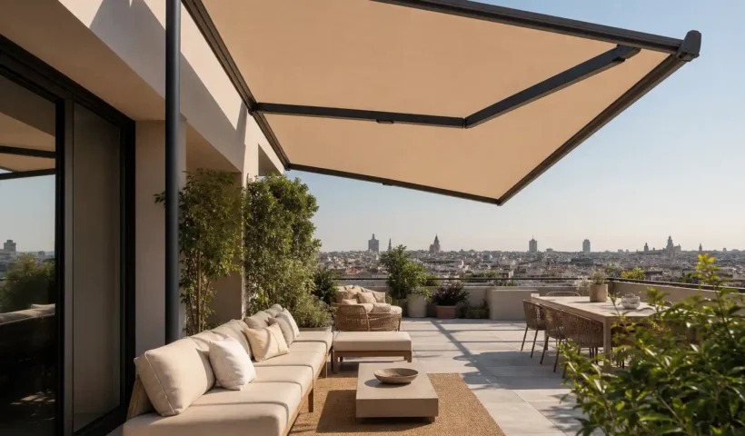 Protección solar con estilo y eficiencia para espacios habitables en Madrid