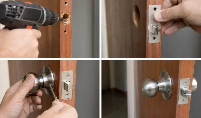Cómo poner una cerradura en una puerta de forma segura y profesional