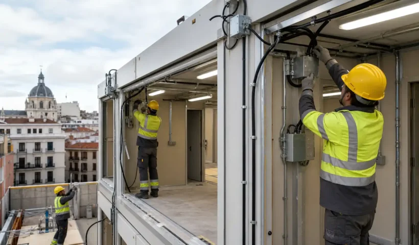 Instalaciones eléctricas en construcción modular: ventajas, normativa y particularidades en Madrid