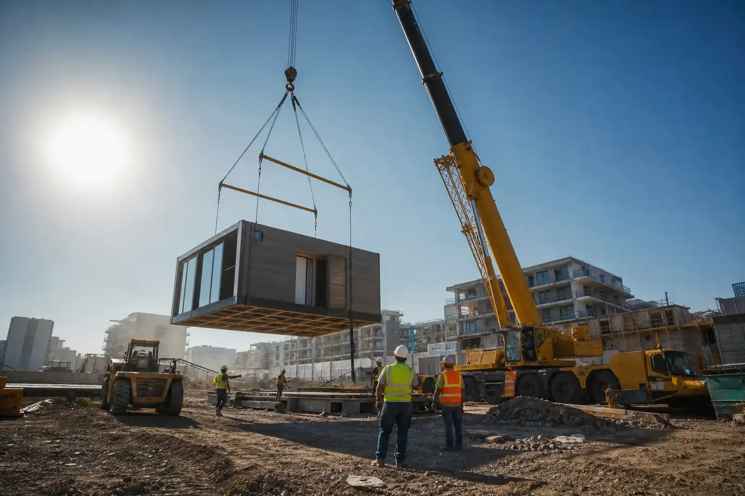 La maquinaria detrás de las casas modulares: eficiencia y precisión en cada proyecto.