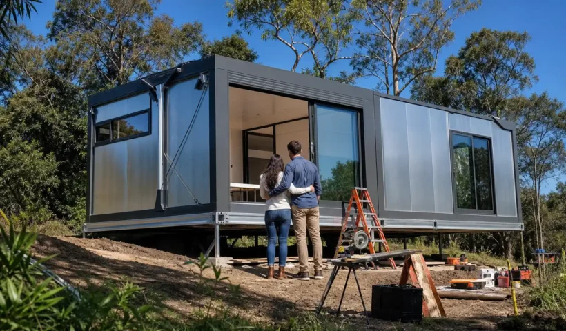 Casas prefabricadas móviles con estructura de metal