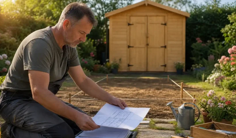 ¿Debo pedir licencia para instalar una caseta de madera en mi jardín?